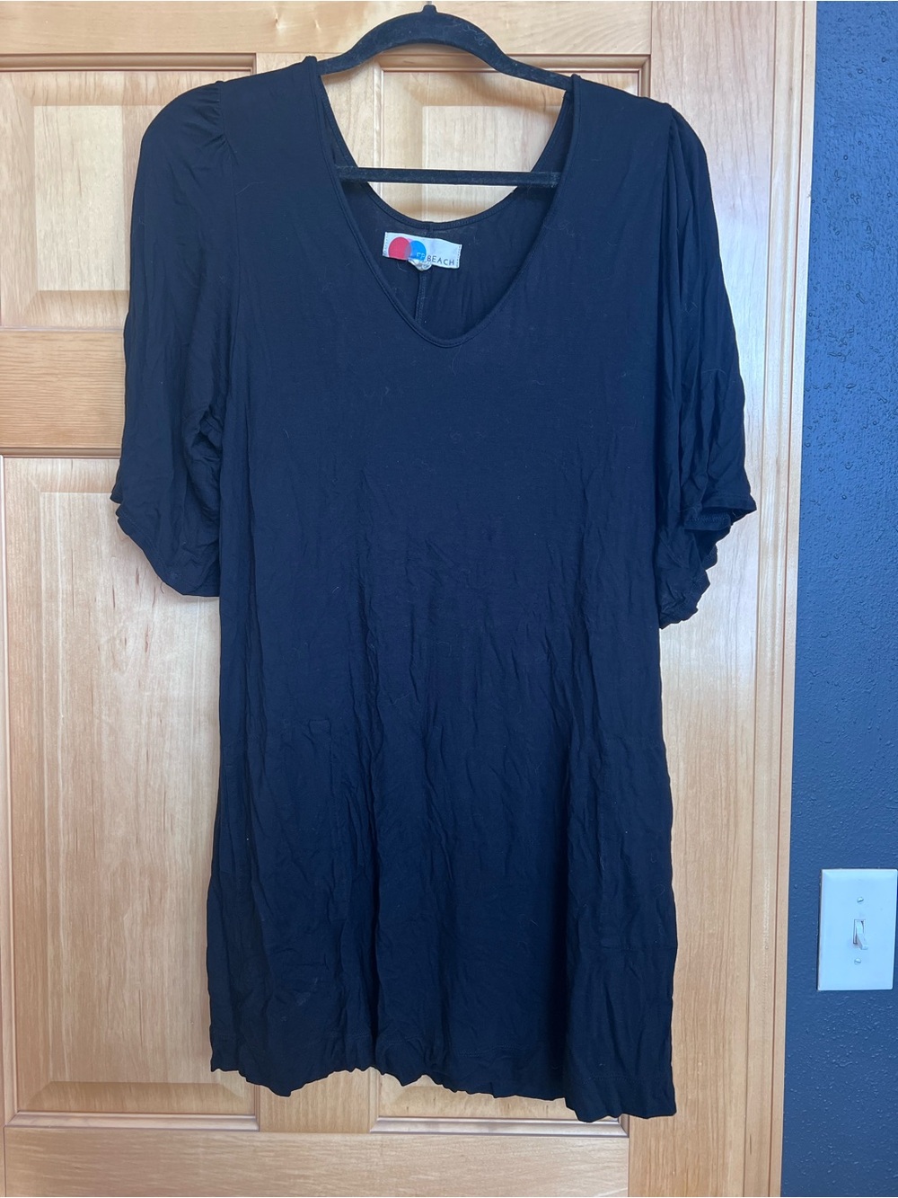 Free People Black Beach Coverup